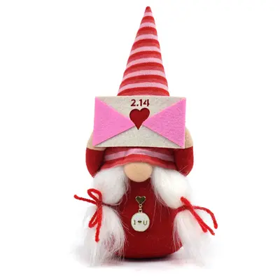 2024 Valentine's Day Faceless Doll Love Envelope Rudolf Valentine's Day Gift Doll Fabric Dwarf | Color: Style A