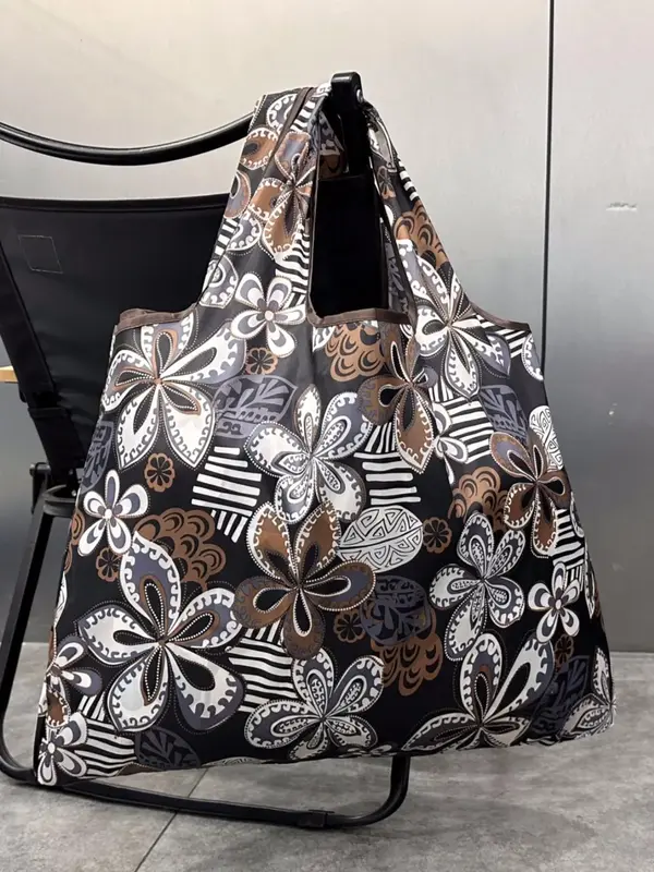 Women's Ethnic Pattern Tote Bag, Large Capacity Shoulder Bag for Work & Daily Used, Casual Trendy Versatile High-quality Dail...
