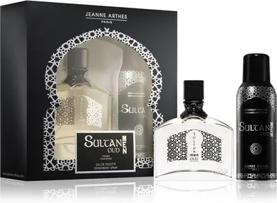 Jeanne Arthes Sultan Men Oud Gift Set For Men Eau De Toilette 100 Ml + Deodorant 150 Ml