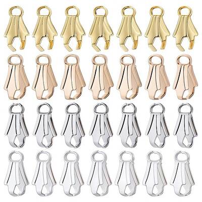 200Pcs 4 Colors Alloy Ice Pick Pinch Bails