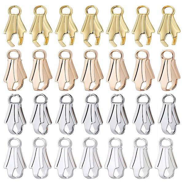 200Pcs 4 Colors Alloy Ice Pick Pinch Bails