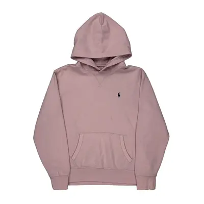 Polo By Ralph Lauren Hoodie - Large Pink Cotton Blend