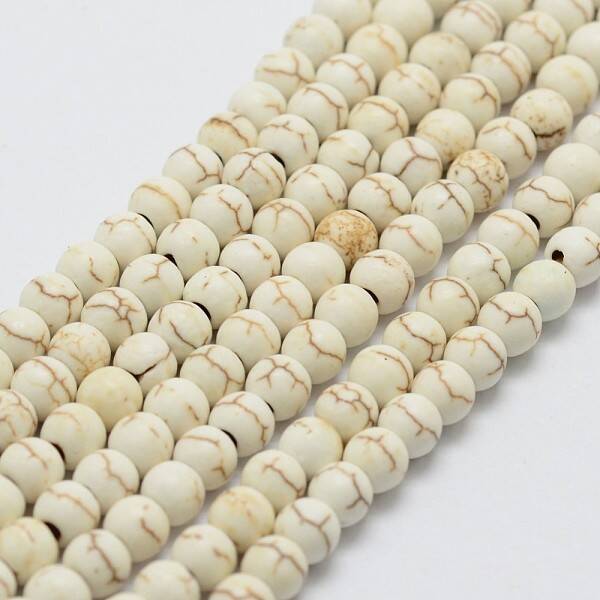 Synthetic Magnesite Bead Strands