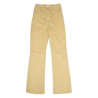 LEVI'S Ribcage Womens Corduroy Trousers Beige Regular Bootcut W24 L31