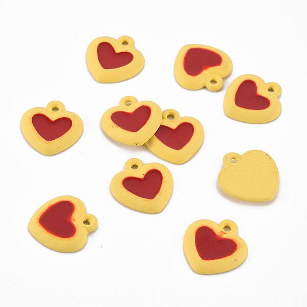 Spray Painted Alloy Enamel Charms