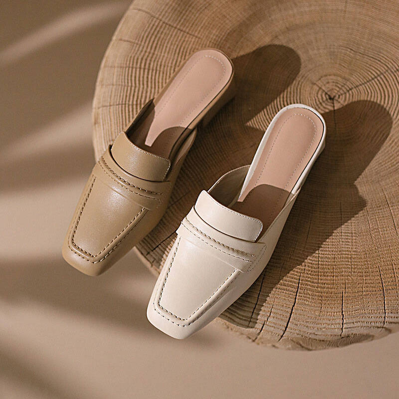 CHIKO Adaluz Square Toe Block Heels Clogs/Mules Shoes