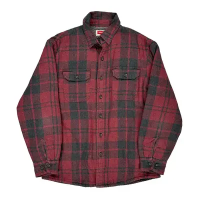 Wrangler Overshirt - Medium Red Cotton