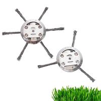 6-Inch Steel Wire Weed Brush Trimmer Head – Ideal for Removing Moss, Grass, and Rust from Pavement, Stone Joints, and Drive...