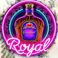 Crown Royal Neon Sign, Aluminum Wall Art with Vivid HD Print, Waterproof & Dustproof Hanging Decor for Home Bar, Cafe, Garage