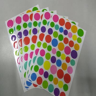 Cute Paper Rainbow Color Stickers