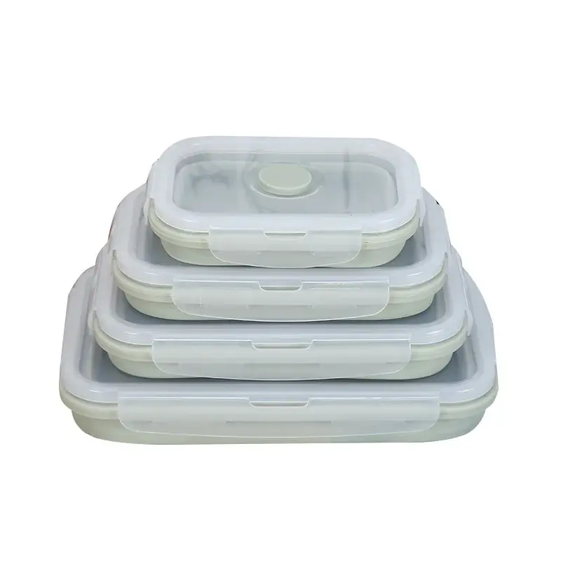Silicone lunch box | Color: Green1 | Size: 540ml