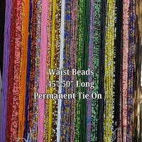 Waist Beads – Handcrafted with a Variety of Designs – African Waist Beads, Body Jewelry – Tie-On (45”-50”) – Add ...