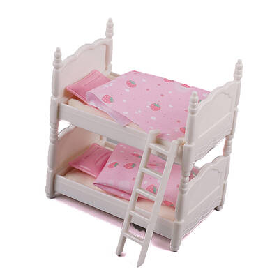 Mini Plastic Bunk Bed Miniature Ornaments