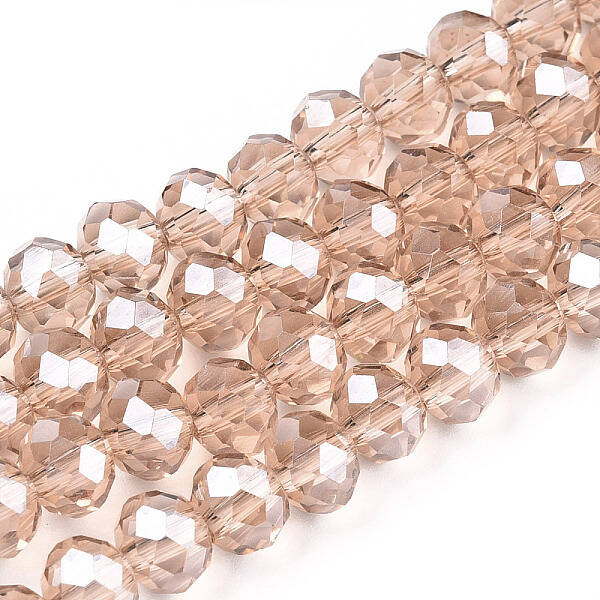 Electroplate Glass Beads Strands