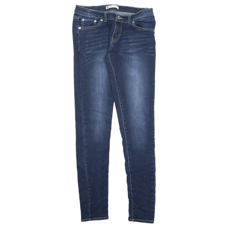 LEVI'S 710 Jeans Blue Denim Slim Skinny Girls W28 L29