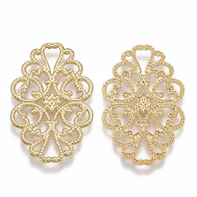 Brass Filigree Joiners Links