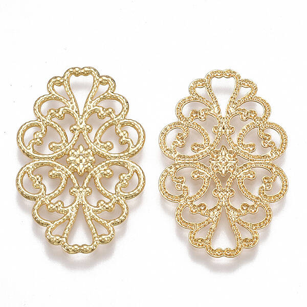 Brass Filigree Joiners Links