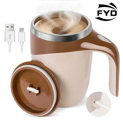 Zorara Self Stirring Coffee Mug, Automatic Magnetic Stirring Coffee Mug, USB Rechargeable Mixing Cup, Electric Self Mixing Mu...