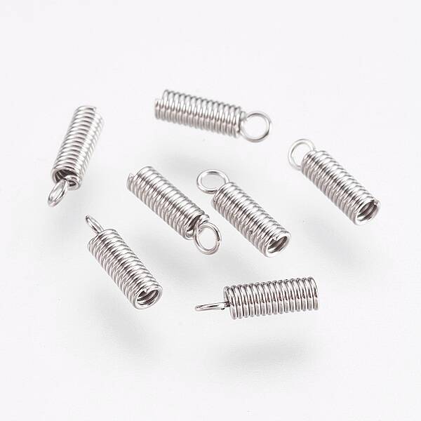 Tarnish Resistant 304 Stainless Steel Coil Cord Ends