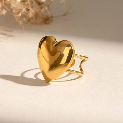 304 Stainless Steel Box Cuff Rings for Women