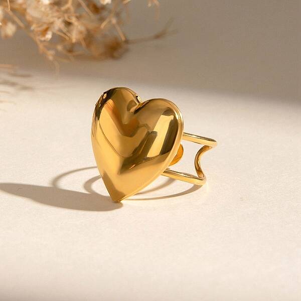 304 Stainless Steel Box Cuff Rings for Women