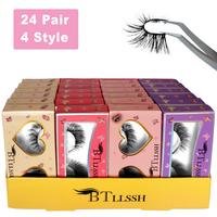 False Eyelashes, 24 Pairs Natural Curling Wispy Faux Cluster Lashes, Volumized False Eyelashes for Women and Girls Eye Makeup...