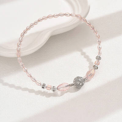 AB Color Glass & Alloy Beaded Anklets for Women