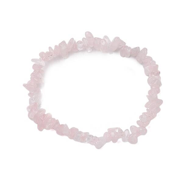 Natural Rose Quartz Beads Kids Bracelets