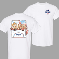 Busch Light Apple Golden Retriever Shirt, 4th of July Streetwear Tee for Beer Lovers, Graphic TShirt for Men Gifts & Vintage ...