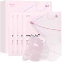 [medicube] PDRN Pink Collagen Gel Mask (4 sheets) | Salmon DNA, Color Changing, Pink Glow, Collagen, Facial Mask, Korean Skin...