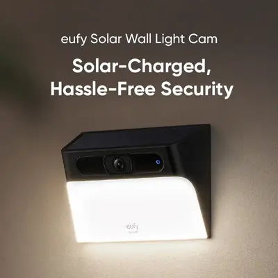 eufy Security Solar Wall Light Cam S120, Solar Security Camera, Wireless Outdoor, 2K Camera, Forever Power, Motion Activated ...