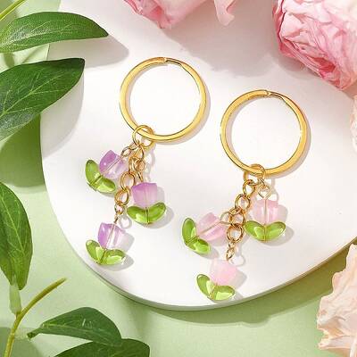 Lampwork Keychain