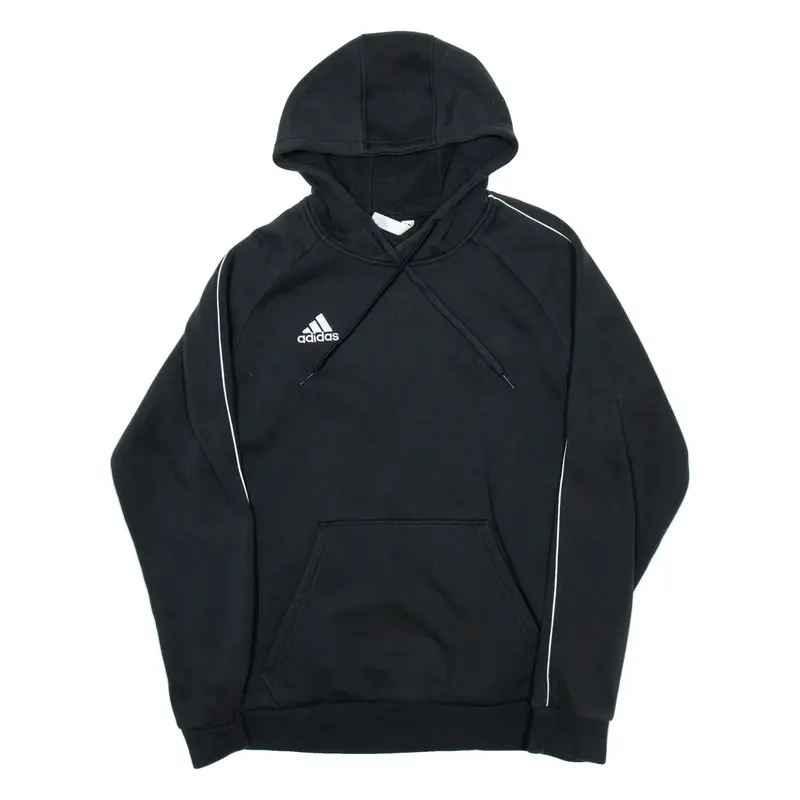 ADIDAS Mens Black Hoodie L