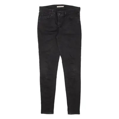 LEVI'S 710 Womens Jeans Black Slim Skinny W28 L30