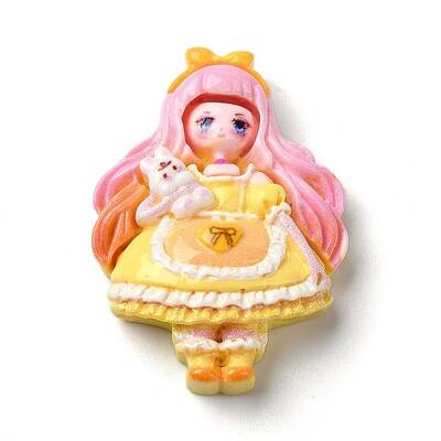 Cartoon Girls Opaque Resin Decoden Cabochons