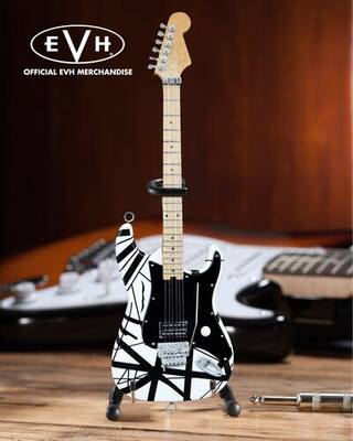 EVH - Eddie Van Halen - Black & White Mini Guitar Replica Collectible EVH-003