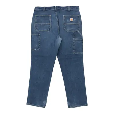 Carhartt Double Knee Cargo Trousers - 36W 30L Blue Cotton