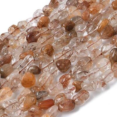 Natural Rutilated Quartz Beads Strands