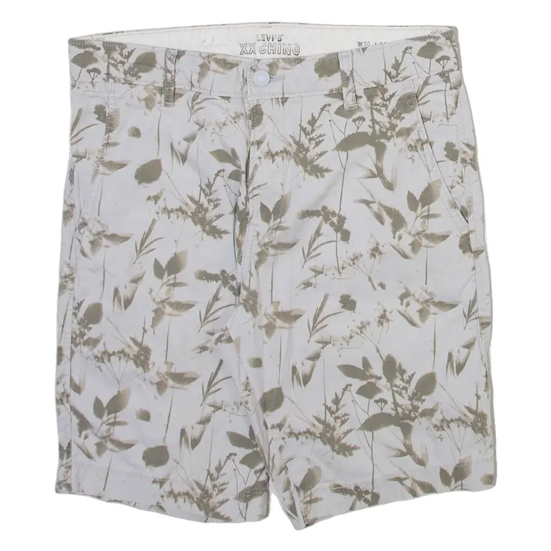 LEVI'S Mens Chino Shorts White Floral M W30