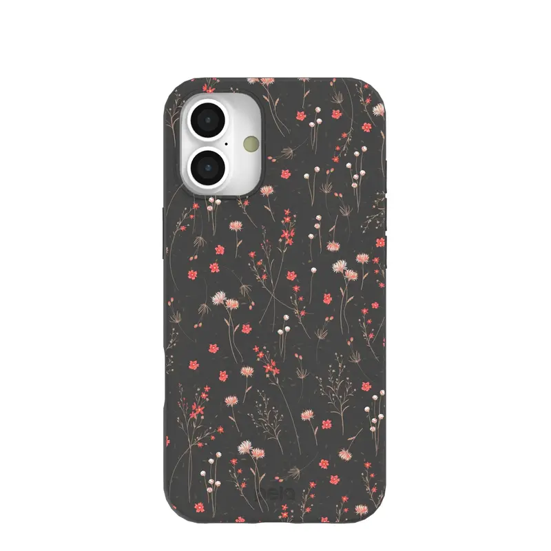 Black Night Garden iPhone 16 Plus Case