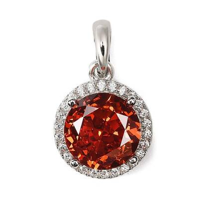 925 Sterling Silver Pave Cubic Zirconia Pendants