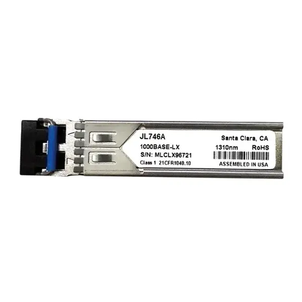 HP JL746A | Aruba 1Gb/s 1000Base-LX Single-Mode Fibre 1310nm 10km LC Connector SFP (mini-GBIC) Transceiver Module