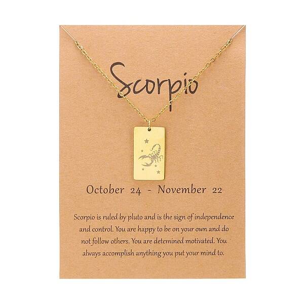 Twelve Constellations Pendants Necklaces