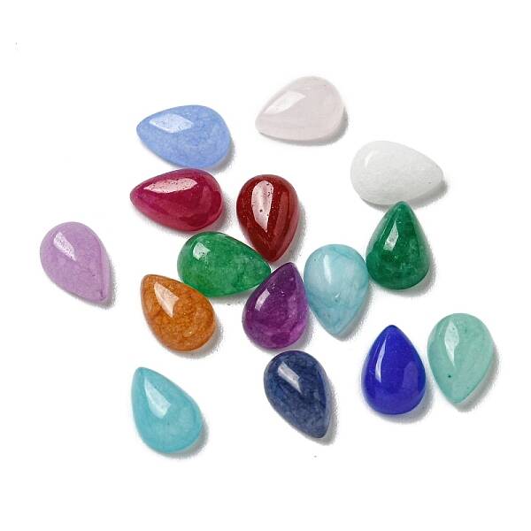 Dyed Natural White Jade Cabochons