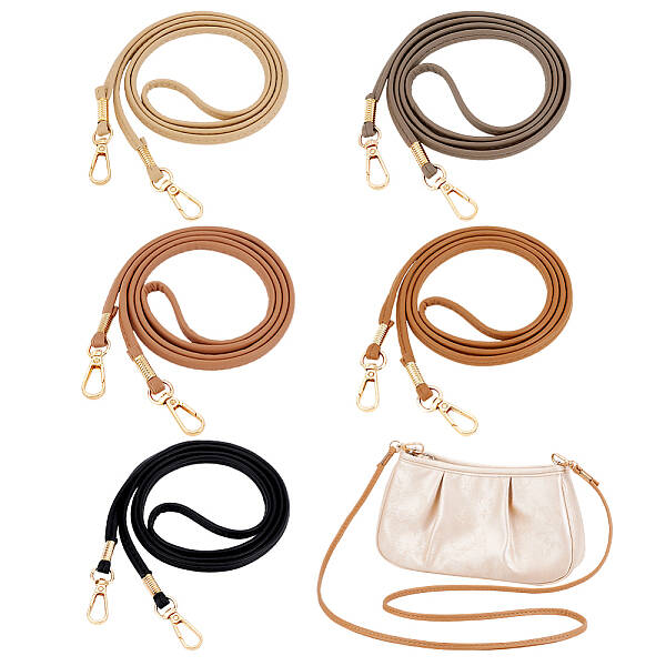5Pcs 5 Colors PU Leather Bag Straps