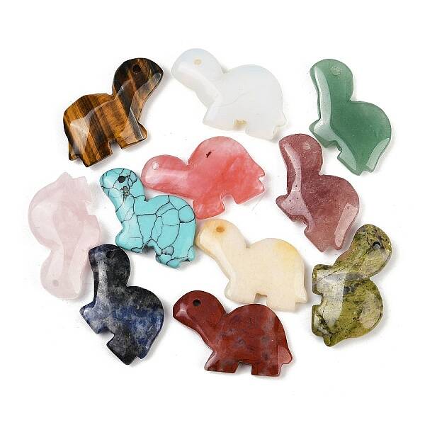 Natural & Synthetic Mixed Stone Pendants