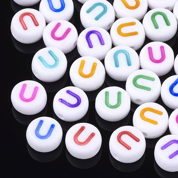 Initial Acrylic Beads