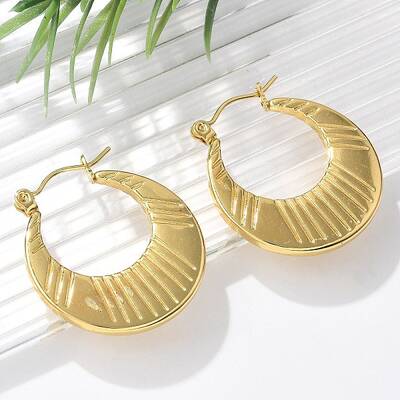 304 Stainless Steel Hoop Earrings for Women