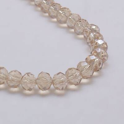 Electroplate Glass Bead Strands