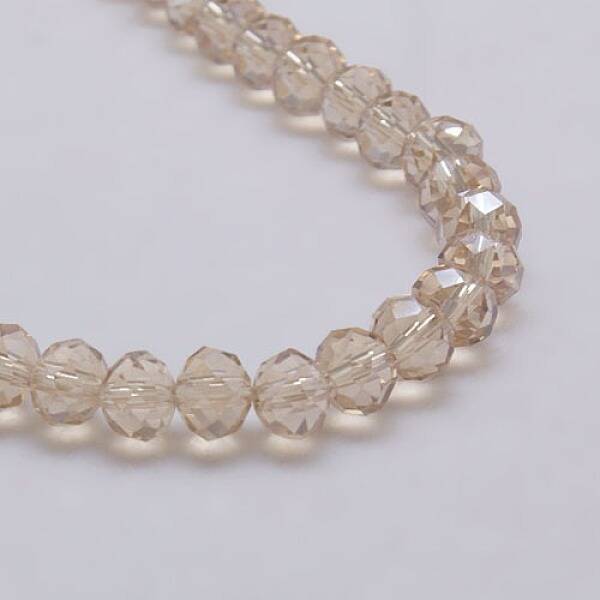 Electroplate Glass Bead Strands